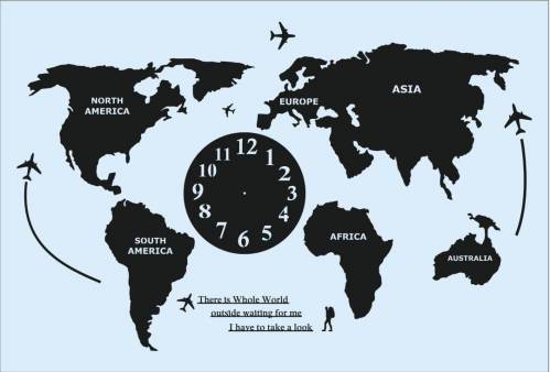 وکتور نقشه جهان تابلو شده و آماده برش